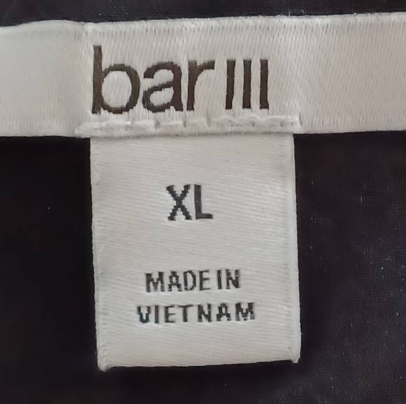 NWT Bar III XL Sky Dream Floral Eclipse B/W Slvls Drop Waist Ruffled Mini Dress - Picture 4 of 15